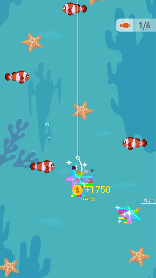 Screenshot of Happy Fishing - Catch Fish and Treasures