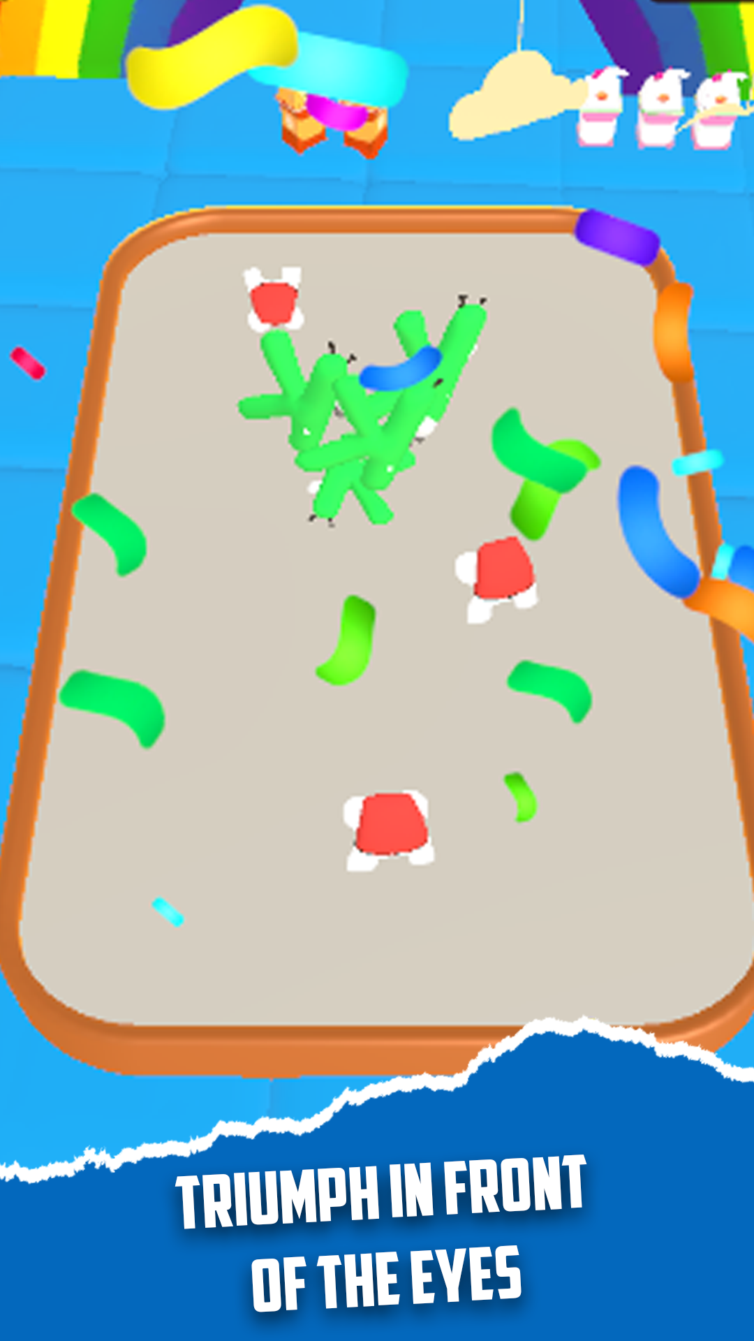 Alphabet Monster Merge 3D Game Screenshot