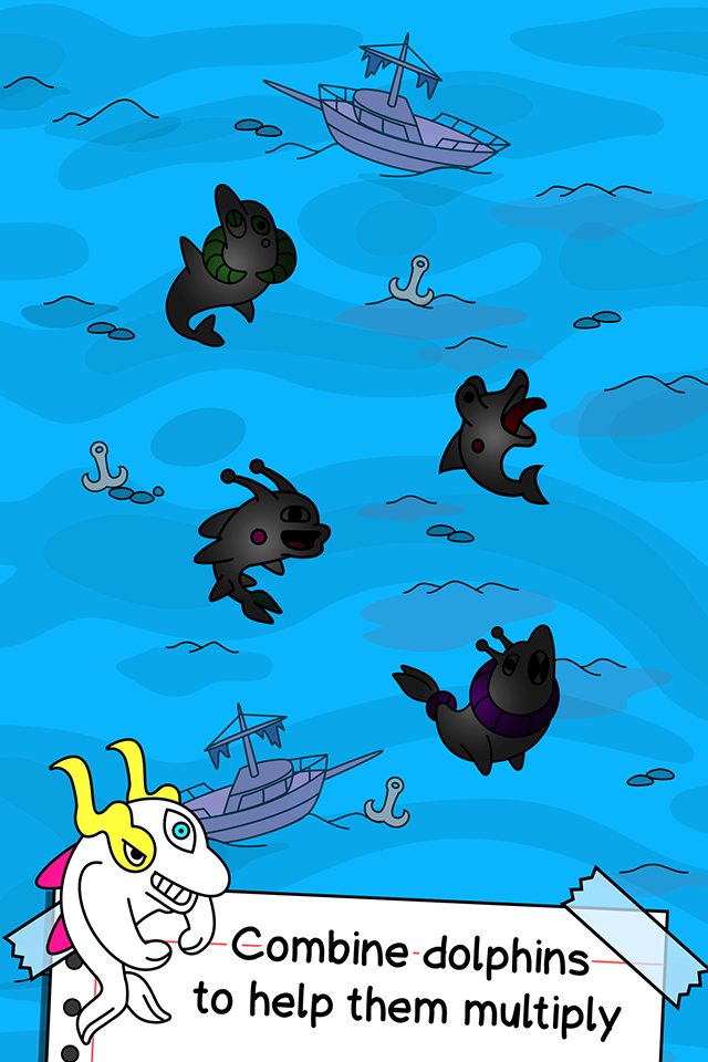 Dolphin Evolution: Idle Mutant Game Screenshot