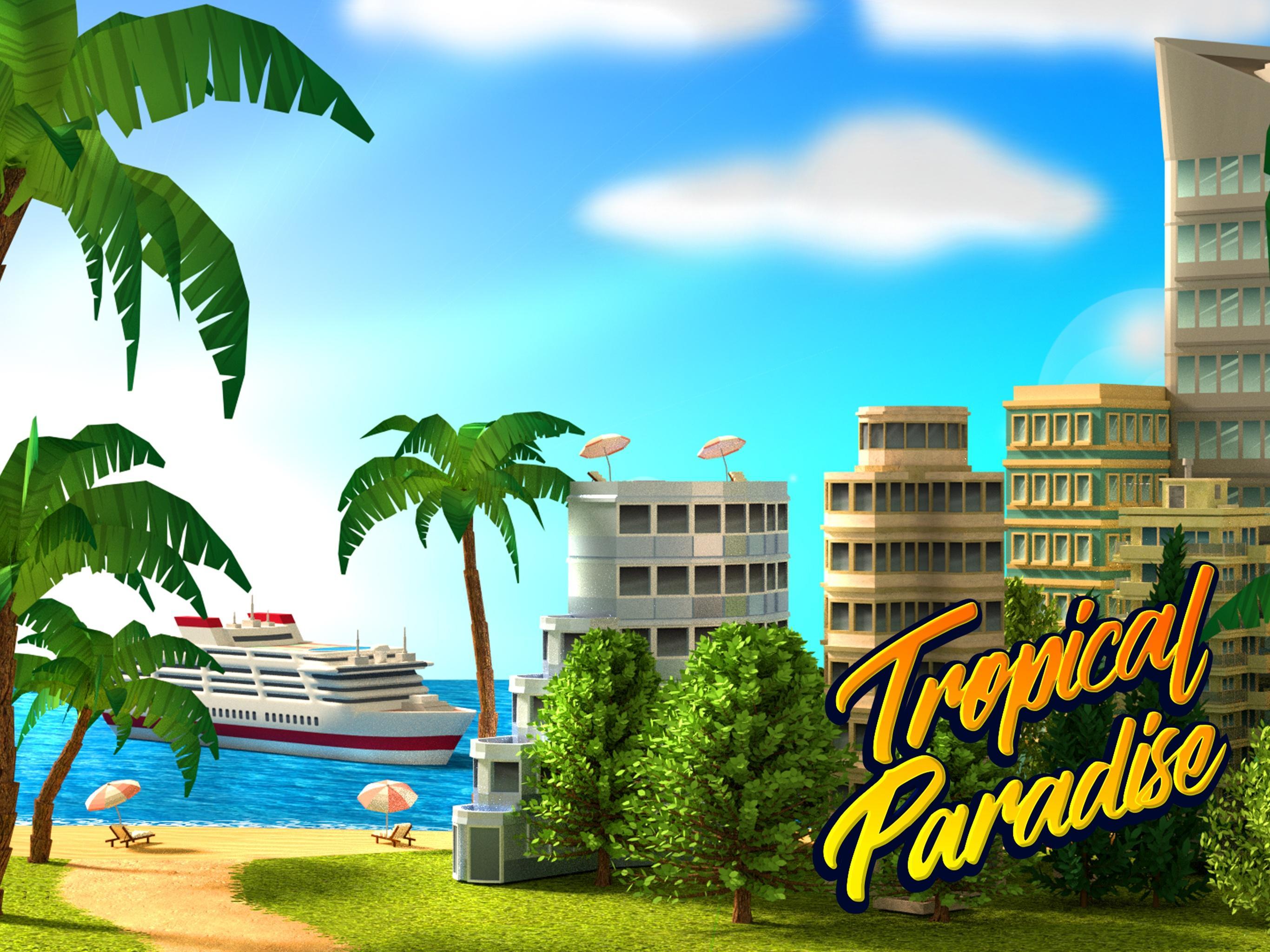 Tropic Paradise Sim: 섬 도시 건축 T 게임 스크린샷