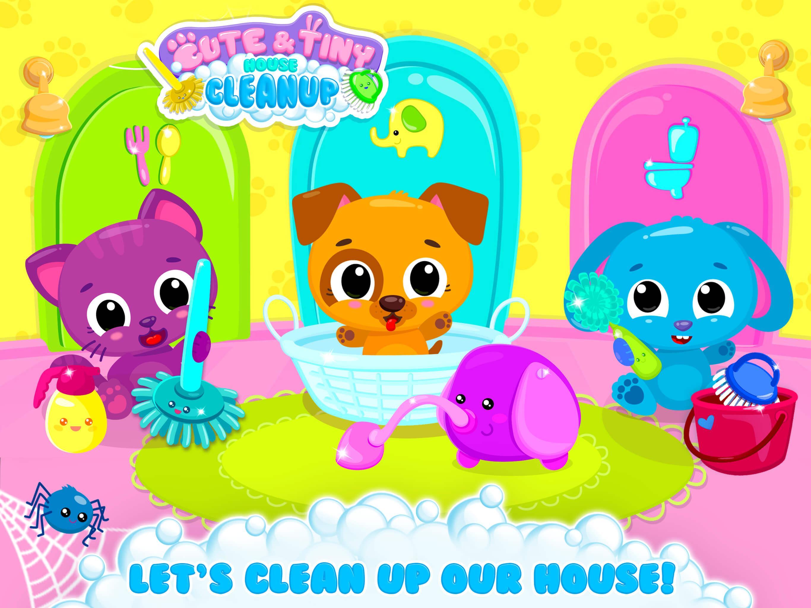 Cute & Tiny House Cleanup - Learn Daily Chores screenshot game