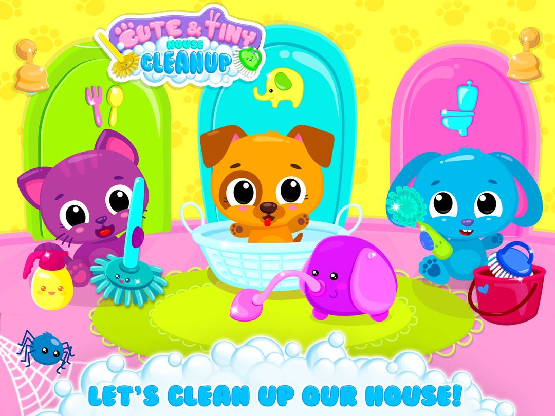Cute & Tiny House Cleanup - Learn Daily Chores遊戲截圖