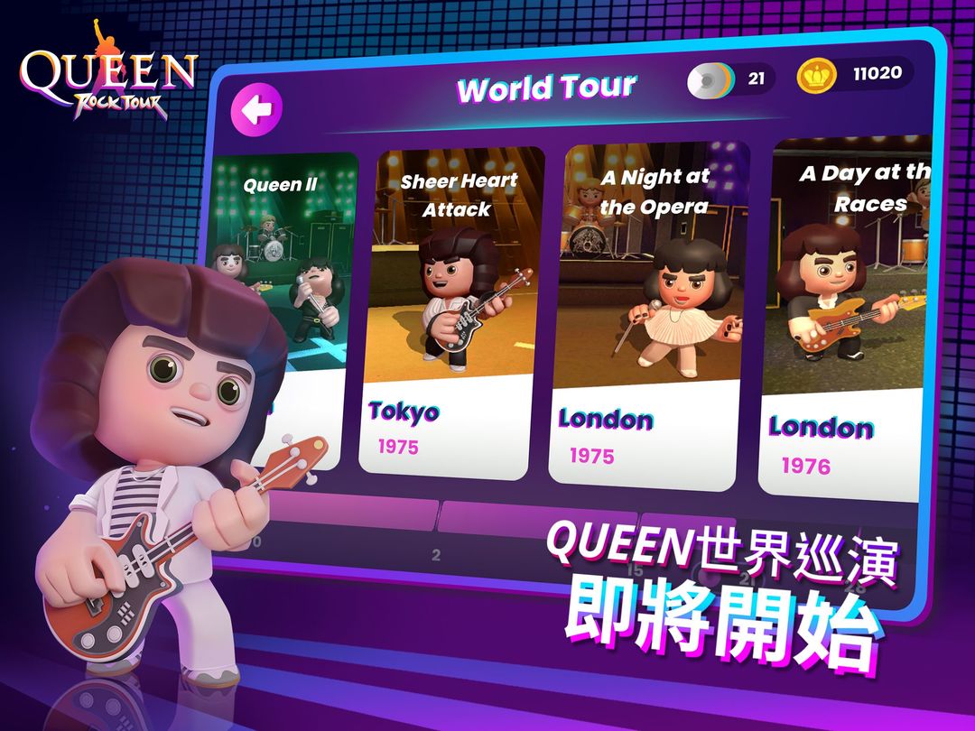 Queen: Rock Tour - 官方版節奏遊戲遊戲截圖