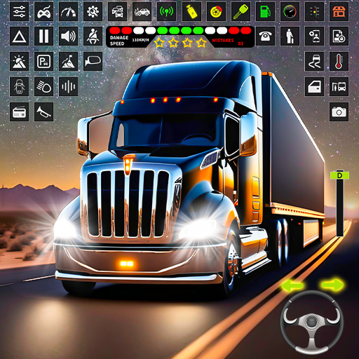 American Truck Simulator Cargo Game Screenshot