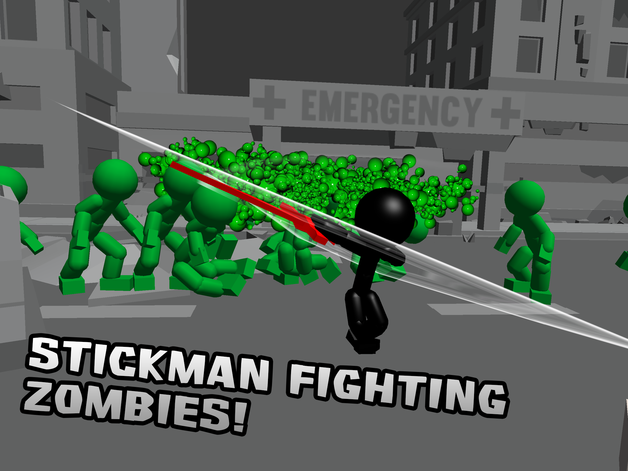 Stickman Killing Zombie 3D screenshot game