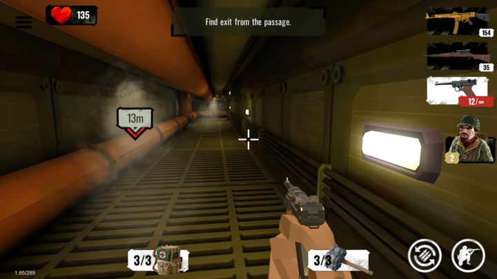 Screenshot 1 of 世界大戰多邊形：二戰射擊遊戲 2.30