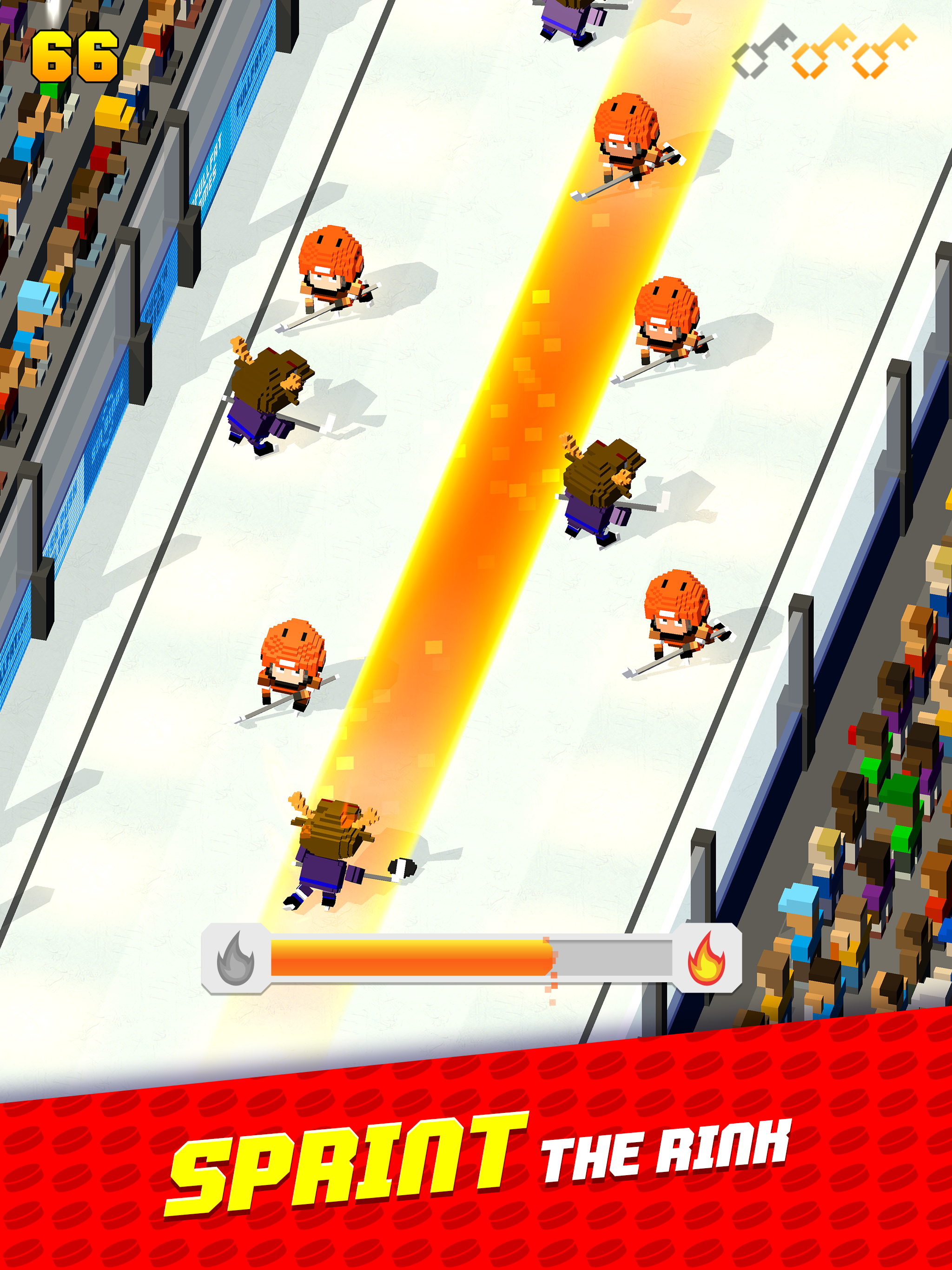 Blocky Hockey Game Screenshot