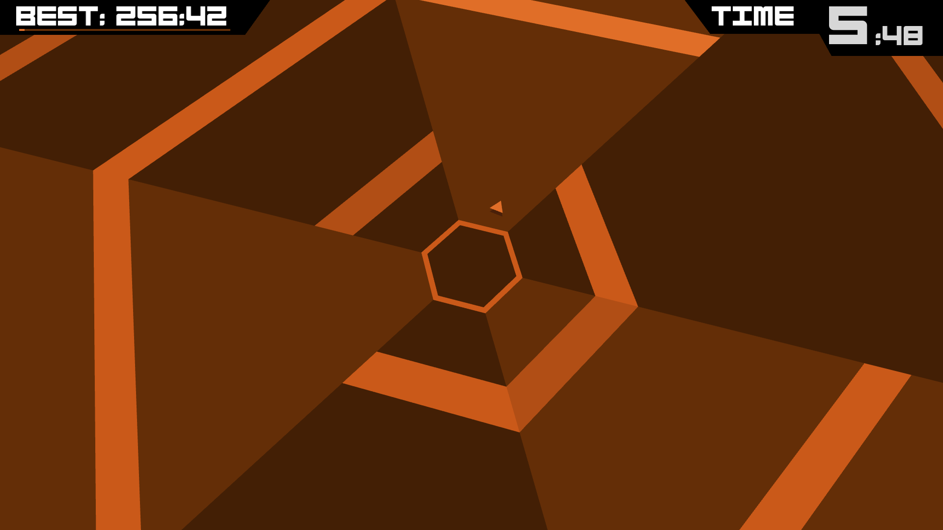 Super Hexagon Game Screenshot