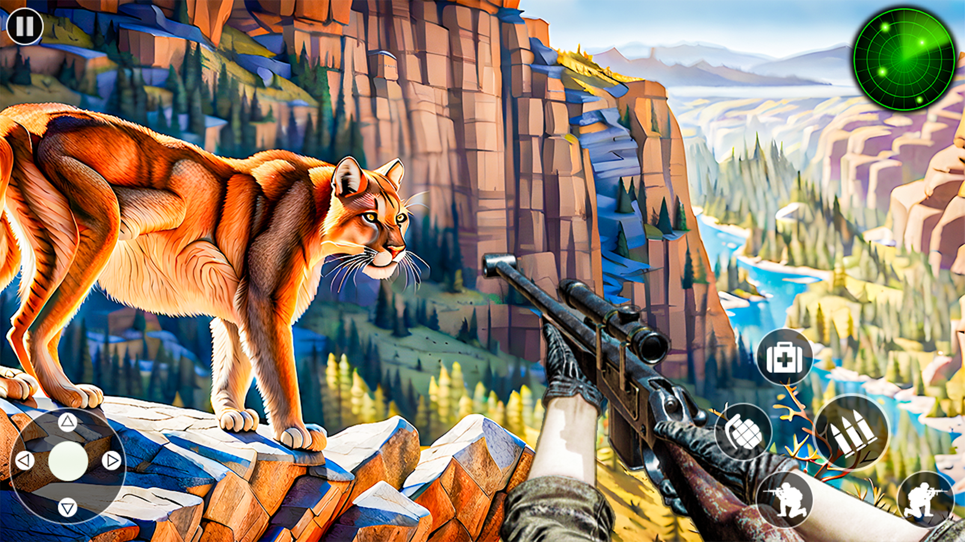 Wild Animal Shooting Games 3D Game Screenshot