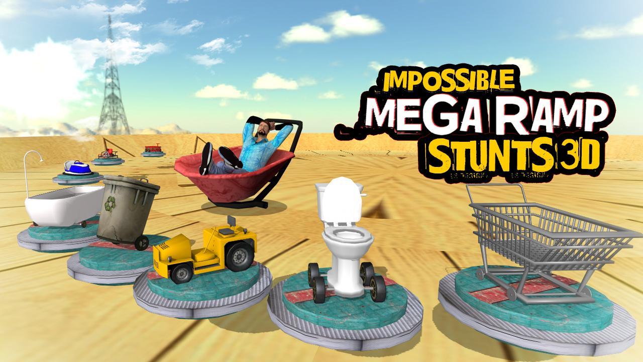 Impossible Mega Ramp Stunts 3D ゲームのスクリーンショット