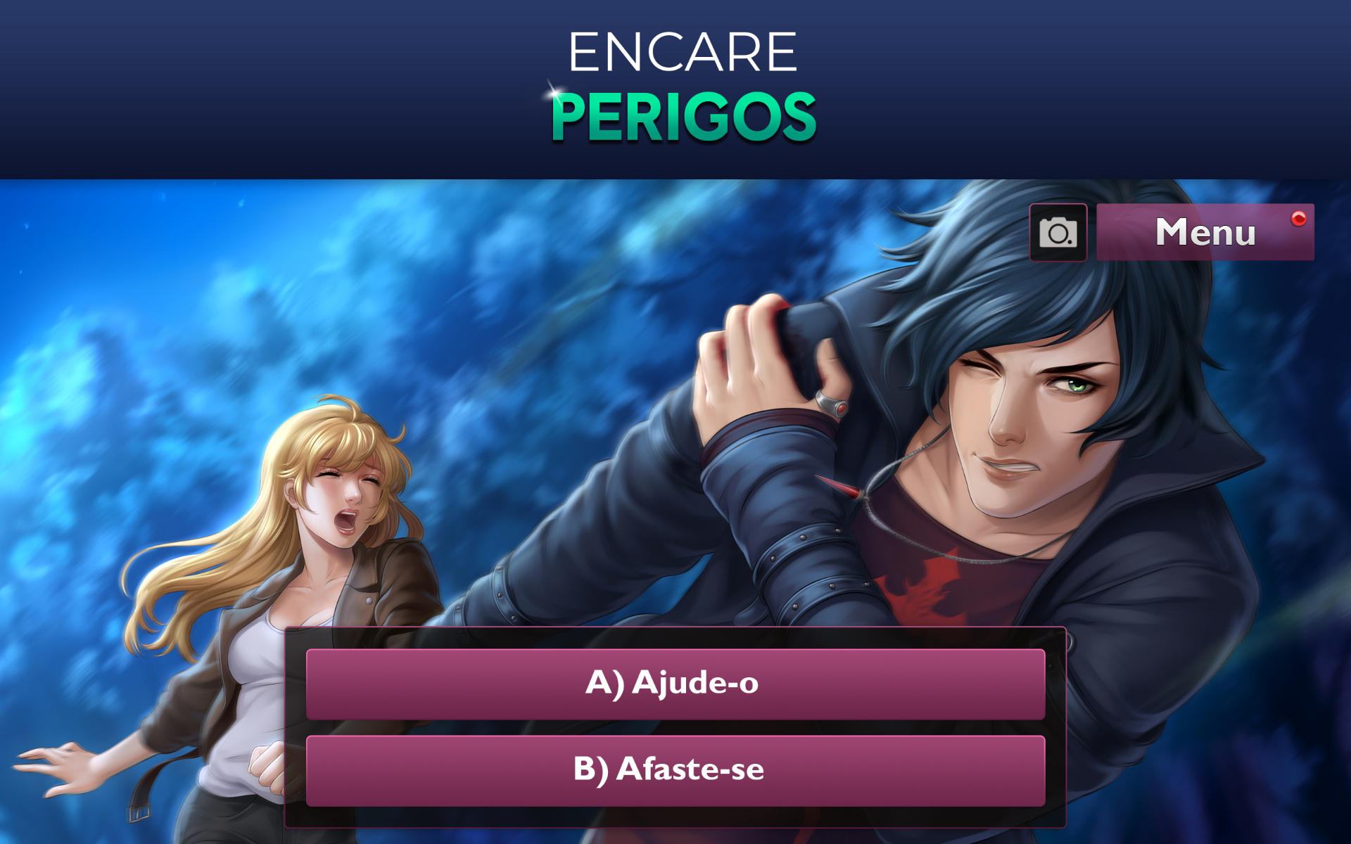 Captura de Tela do Jogo Is It Love? Peter - vampiro