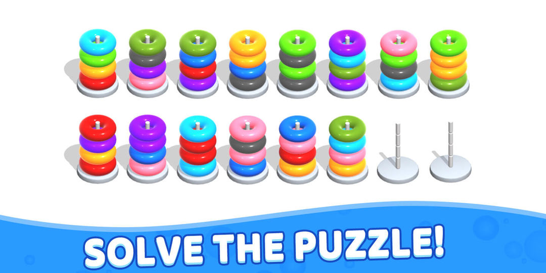 Color Hoop Stack - Sort Puzzle ภาพหน้าจอเกม