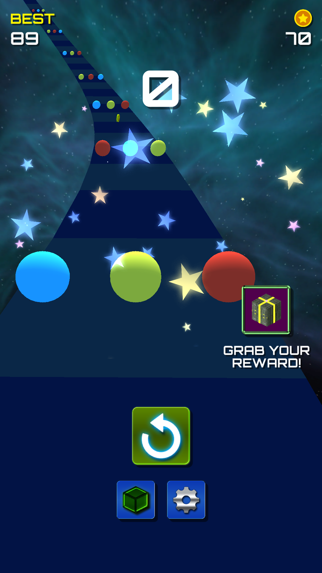 Cuplikan Layar Game Galaxy color balls : Color Amaze Balls