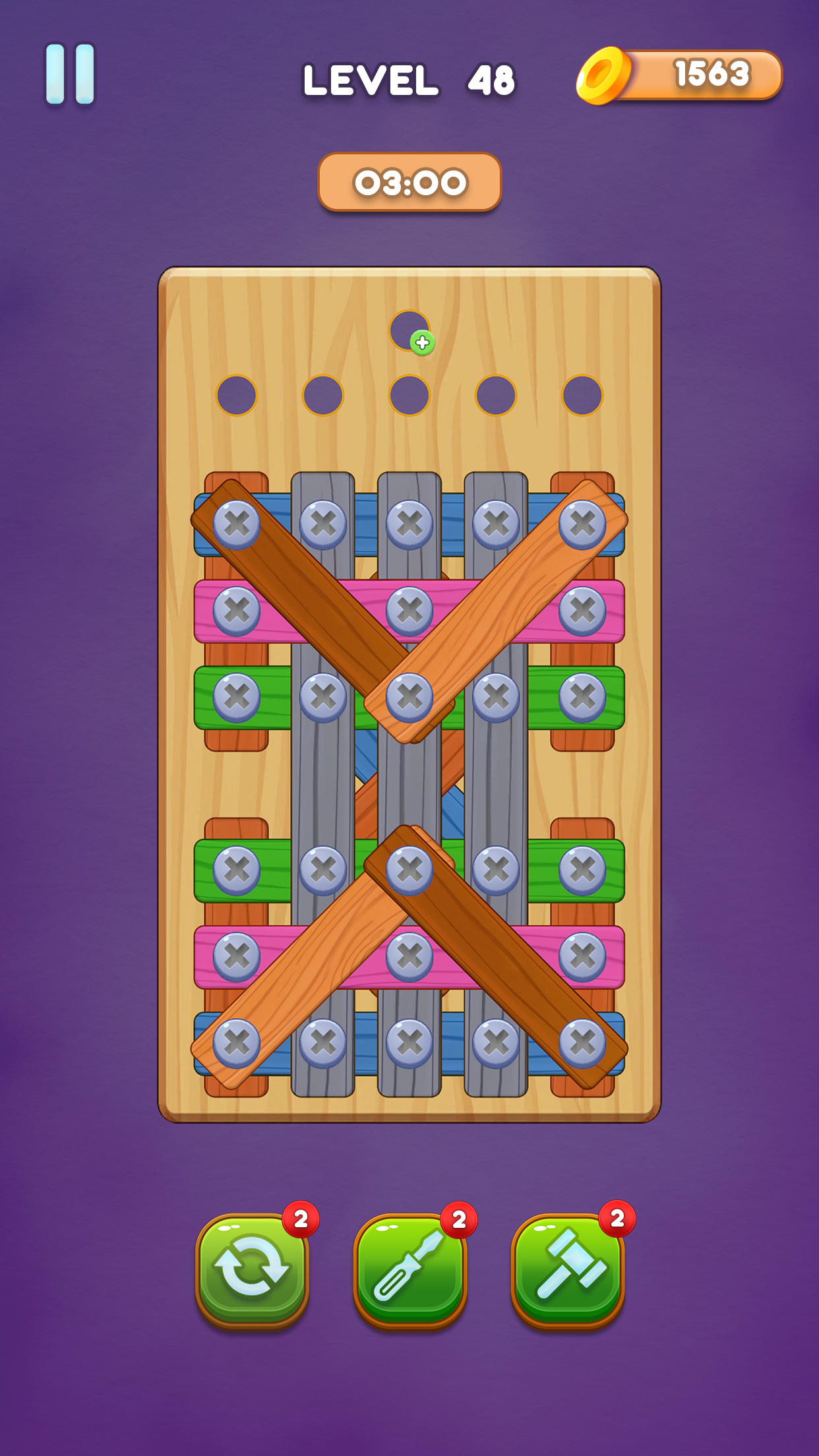 Unscrew Wood Puzzle: Screw Jam Game Screenshot