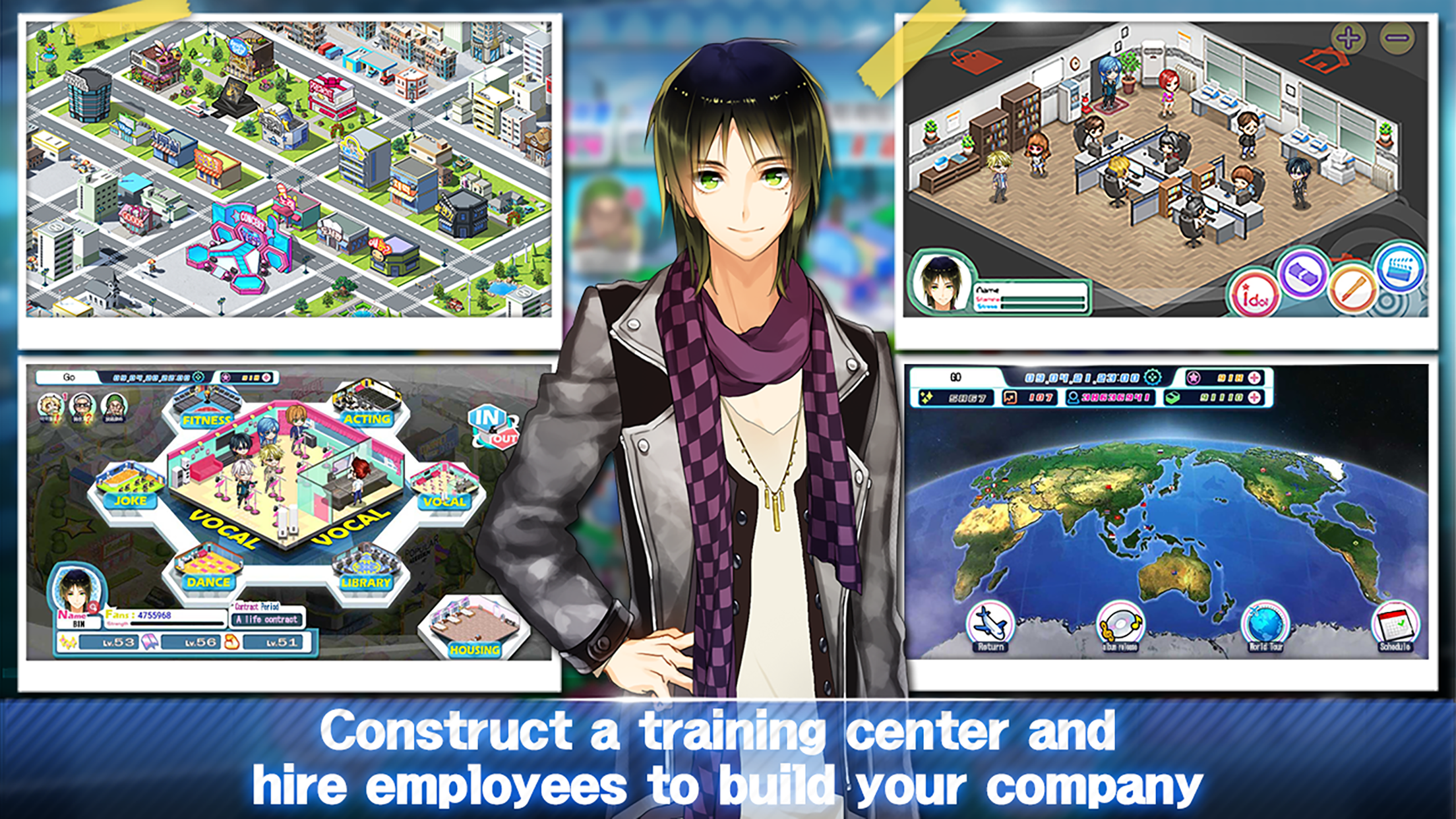 Kpop Love Idol Maker Manager Game Screenshot