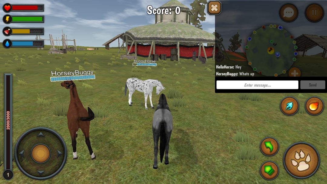 Horse Multiplayer : Arabian 게임 스크린 샷