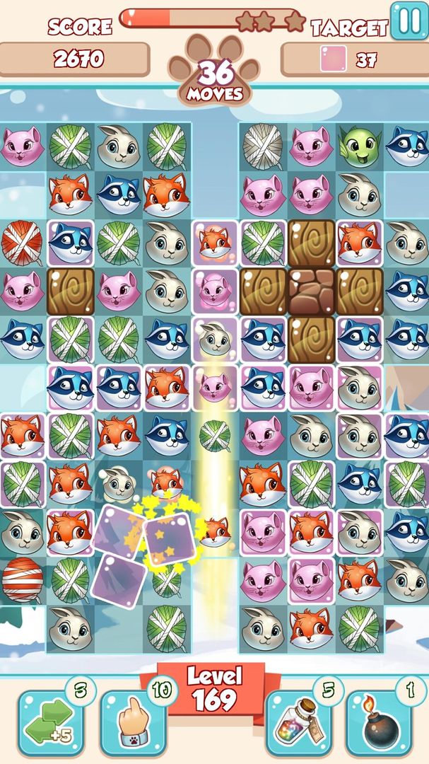 Lovely Pets: Match 3 ภาพหน้าจอเกม