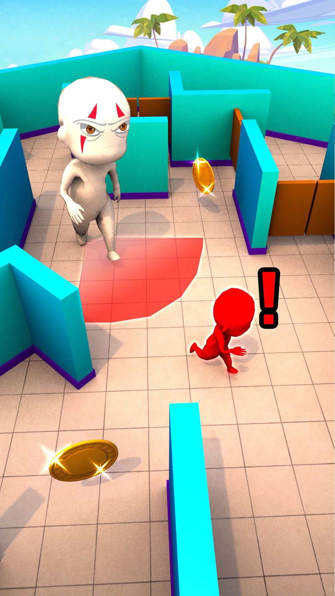 Hide and Seek - Blue Monster Game Screenshot