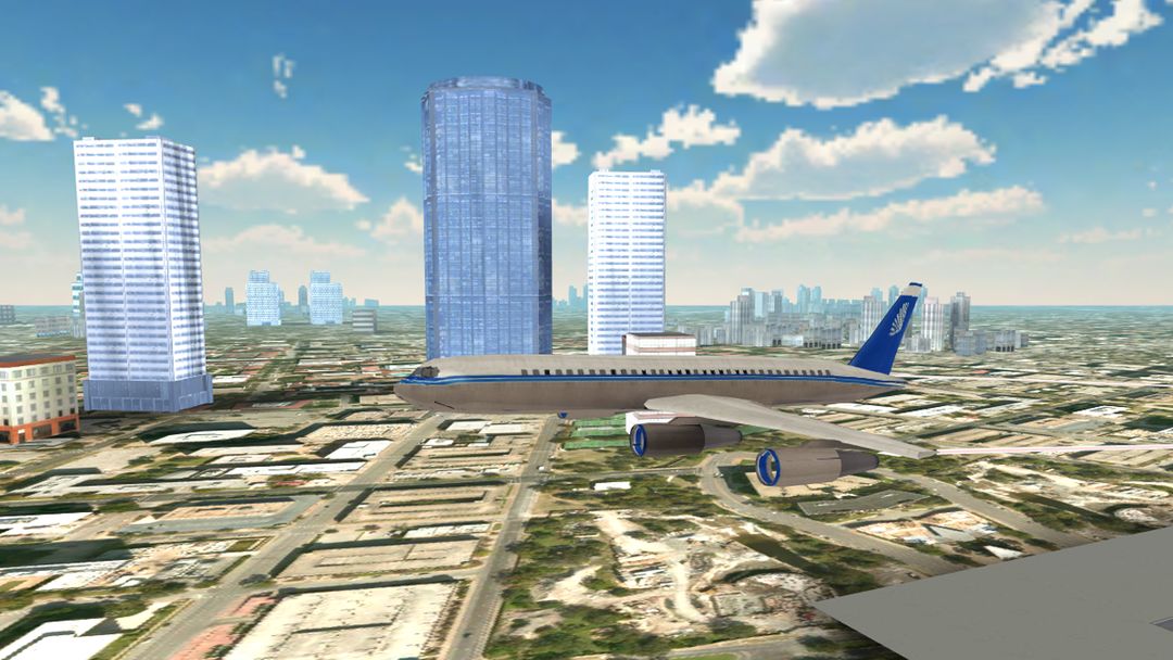 Flight Simulator City Airplane ภาพหน้าจอเกม