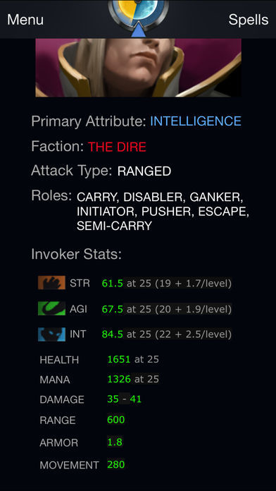 Screenshot of Invoke Trainer - Become the best Invoker in Dota 2
