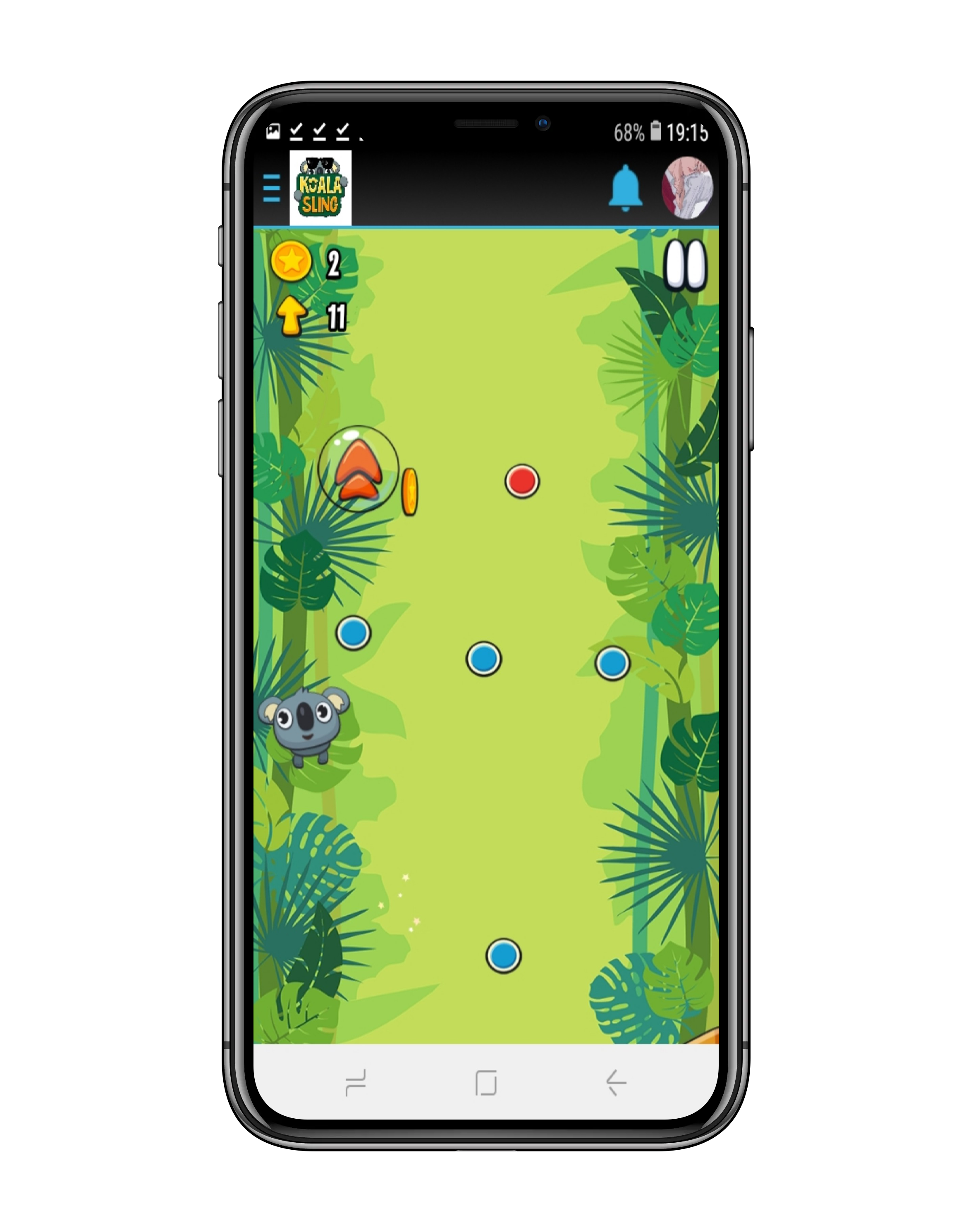 Koala sling: Adventure Game Screenshot