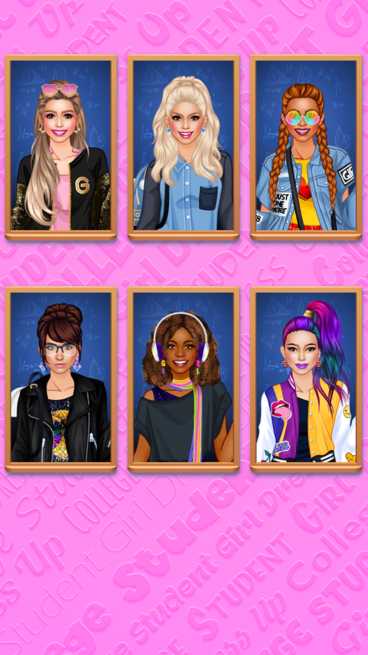 여대생 옷 입히기 게임 스크린샷