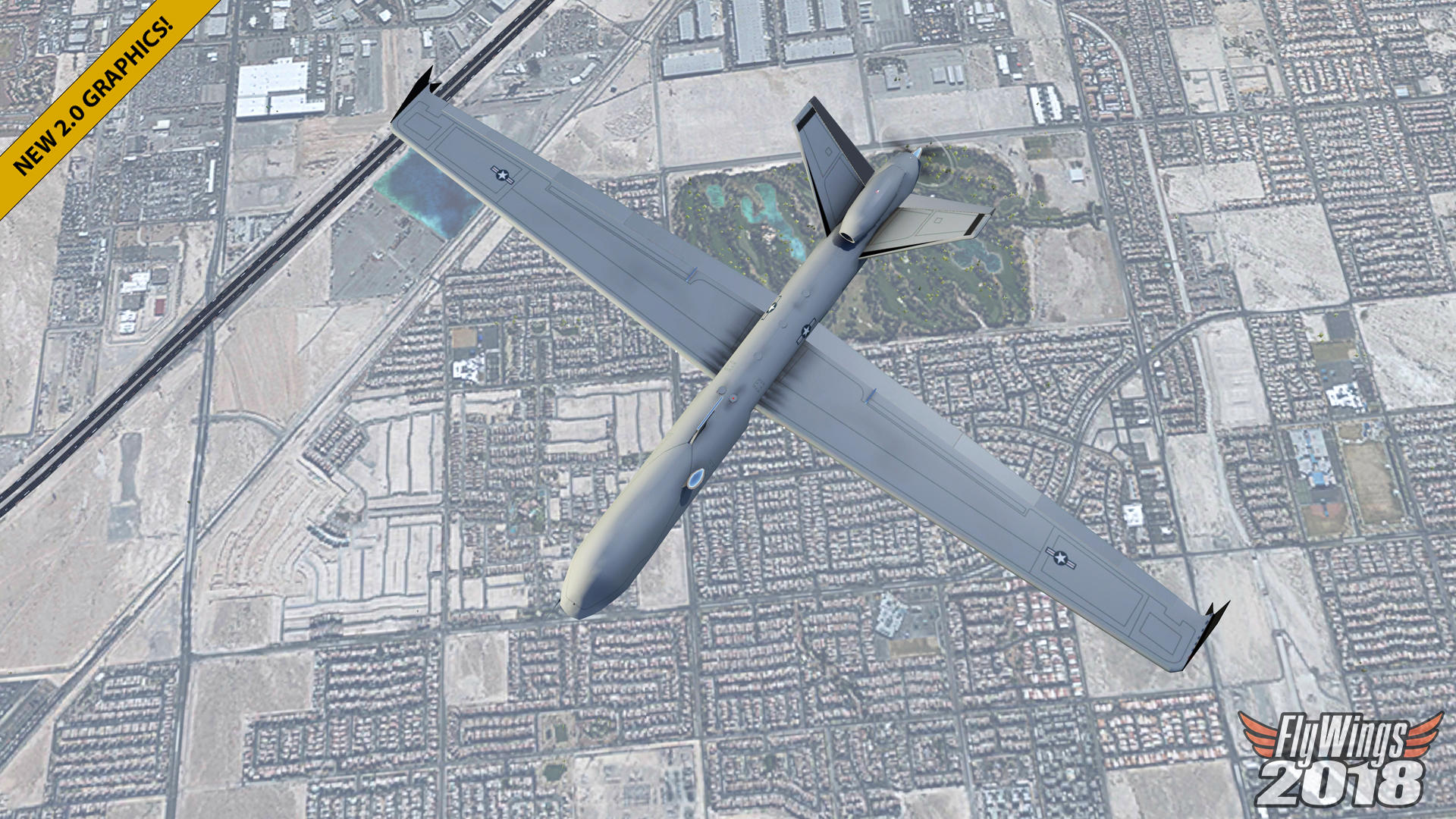 Flight Simulator 2018 FlyWings Game Screenshot