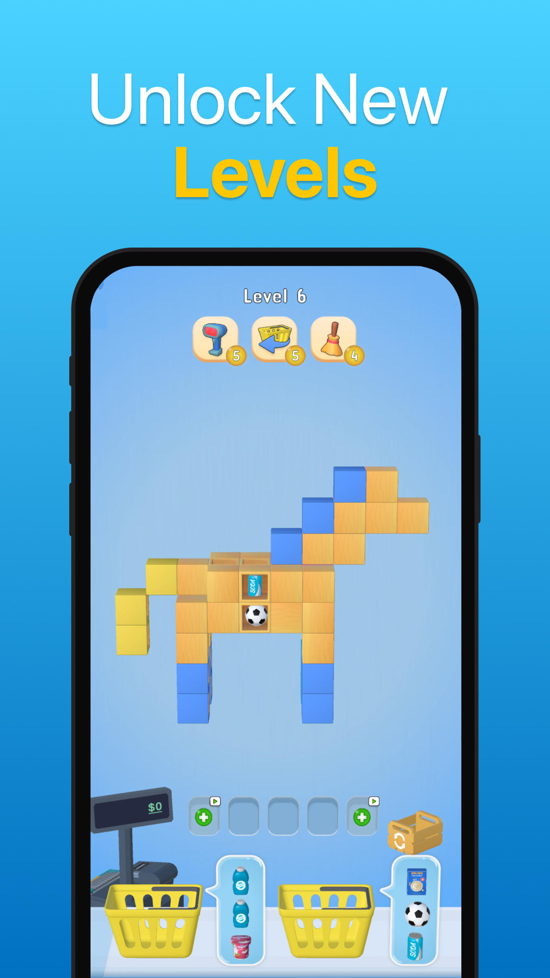 Supermarket Sort 3D: Puzzle Game Screenshot