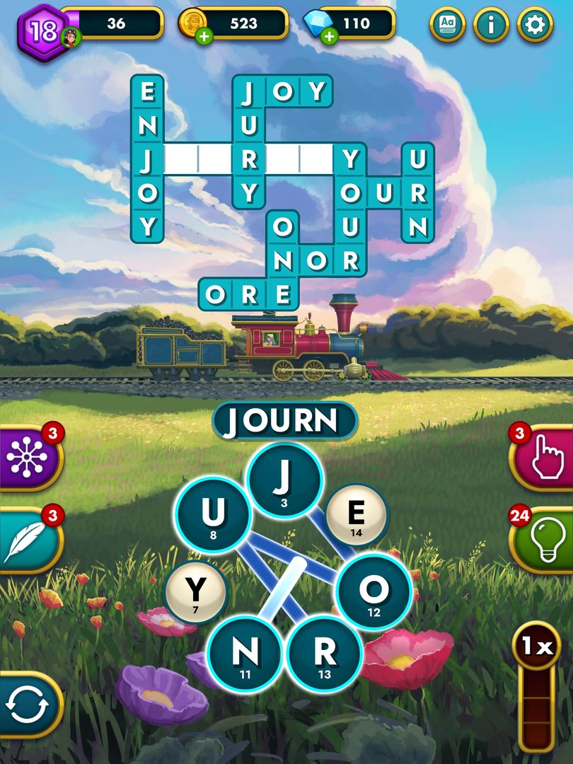 Screenshot of Text Express: Word Adventure