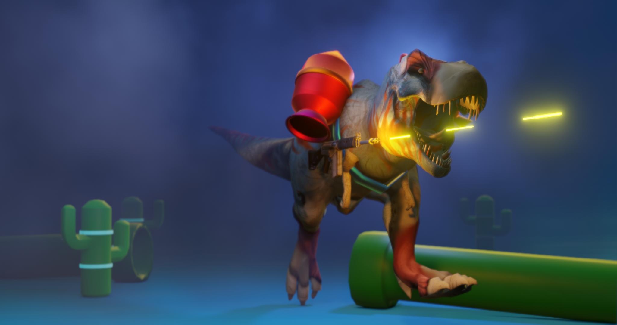 Dino T-Rex RTX Game for Android - Download