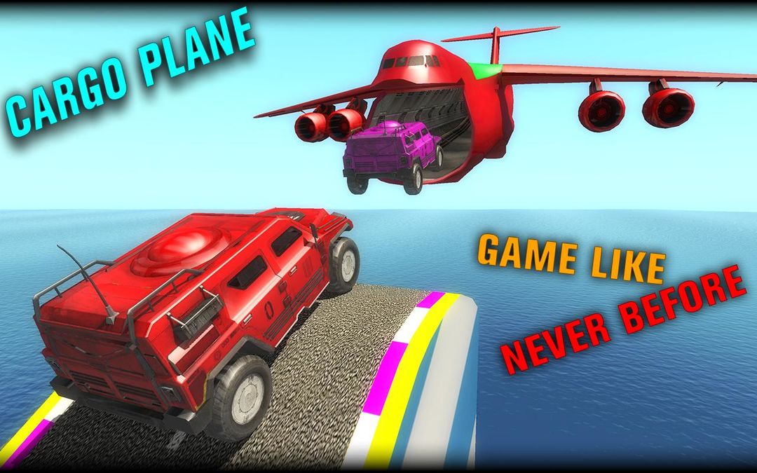 자동차화물 비행기에 전투 묘기 게임 스크린 샷