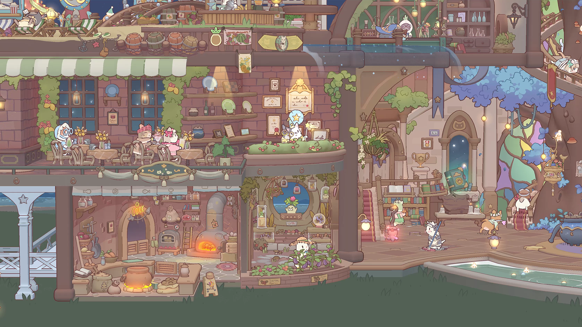 Cats & Soup: Merge MagicRecipe Game Screenshot