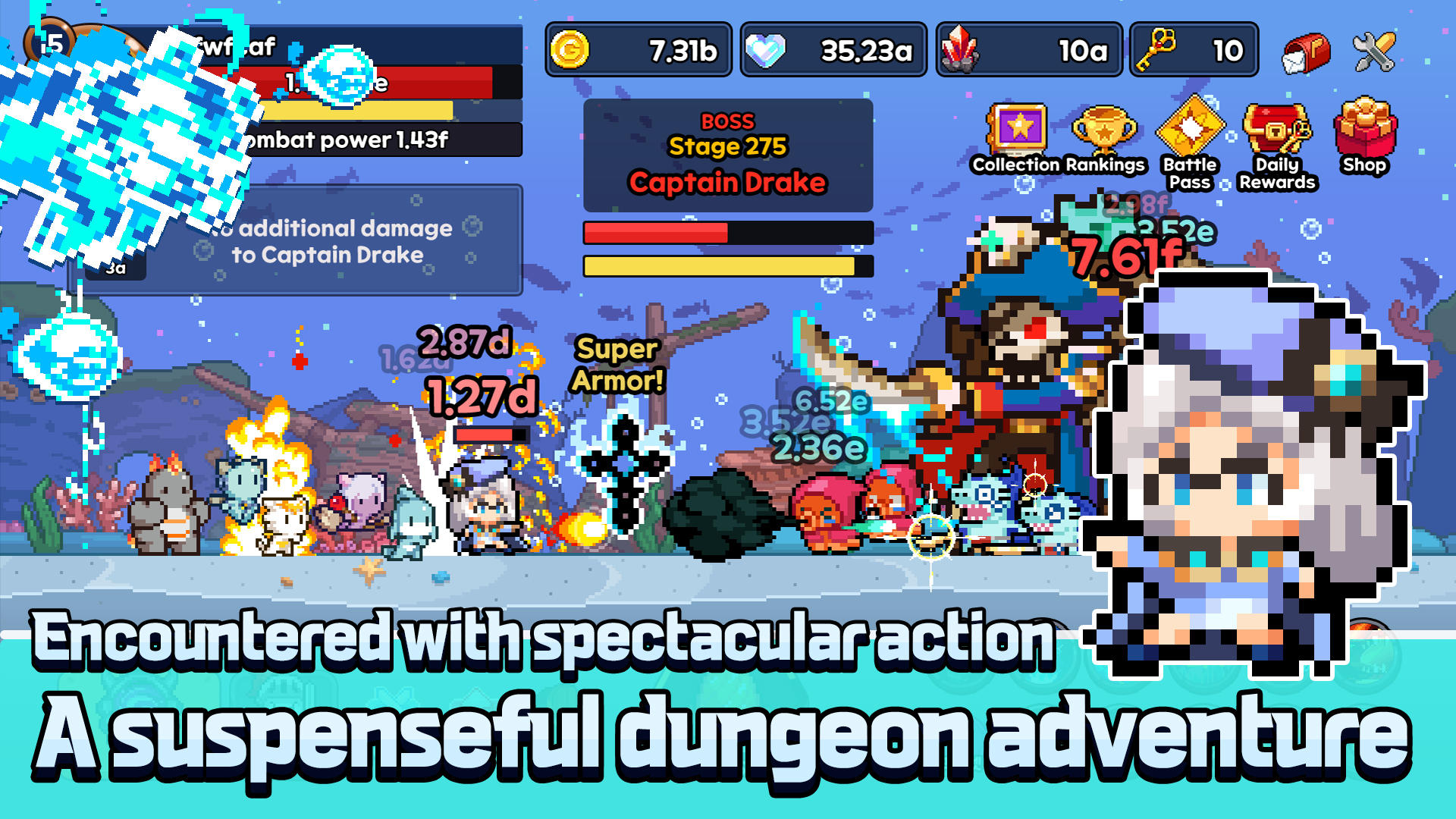 Pixel Dragon Knights: Idle RPG Game Screenshot