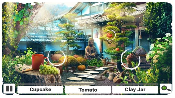 Hidden Objects Japanese Garden Game Screenshot