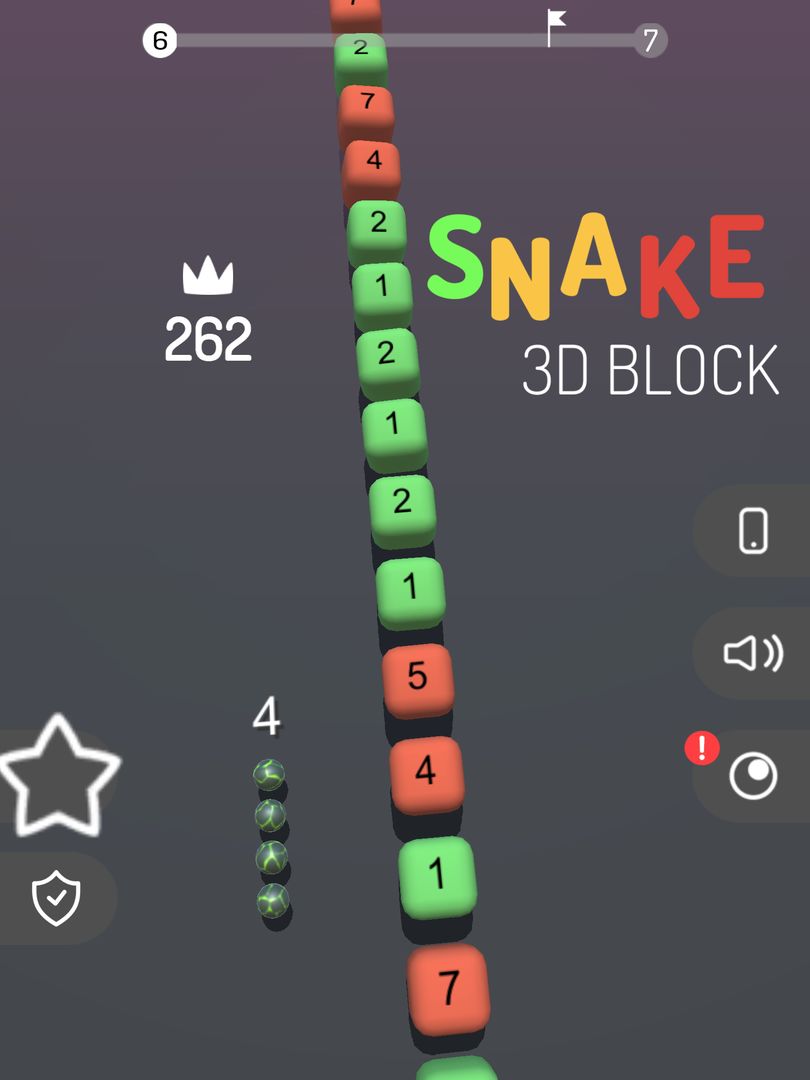 3D Snake Balls vs Block ภาพหน้าจอเกม