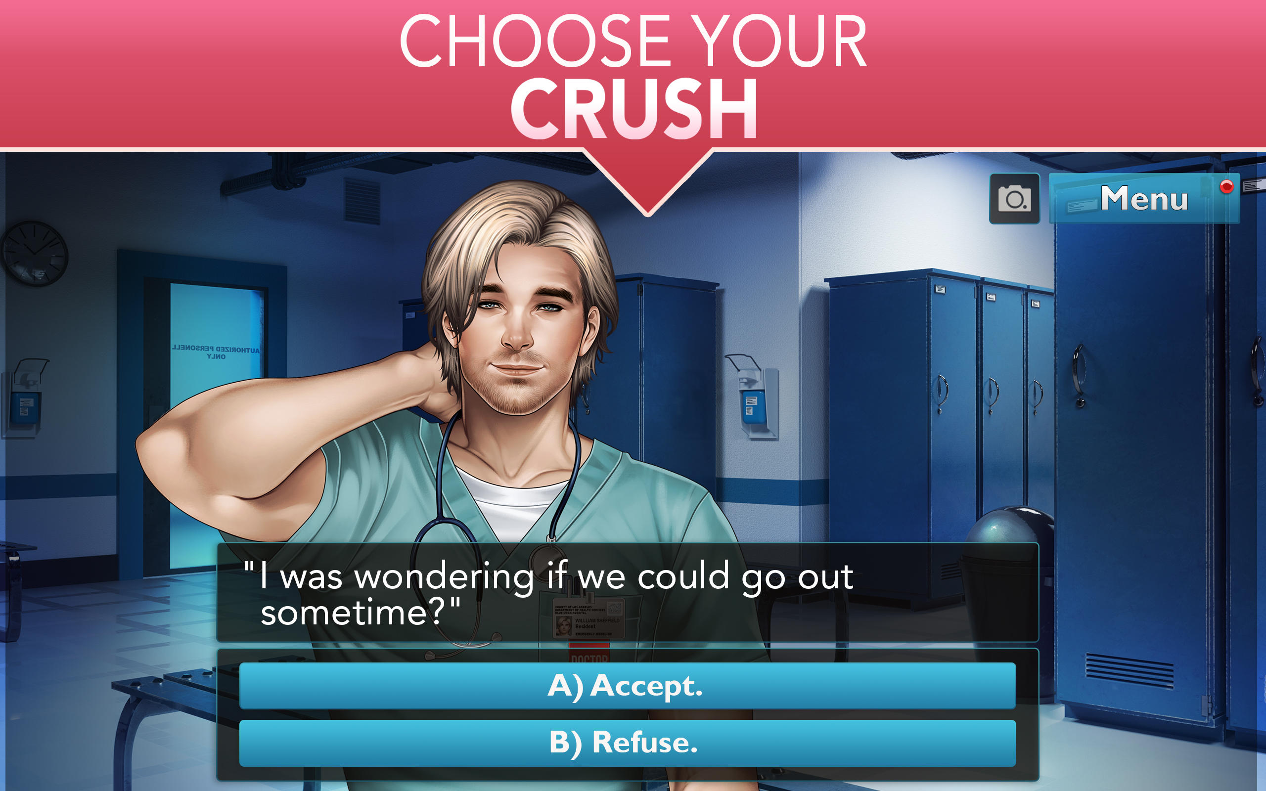 Is It Love? Blue Swan Hospital Game Screenshot