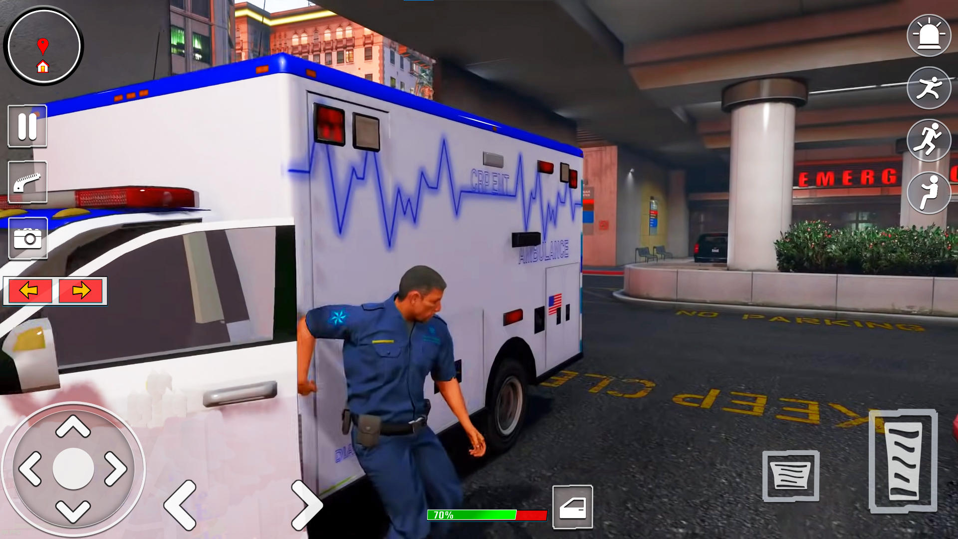 Ambulance Driver Simulator Game Screenshot