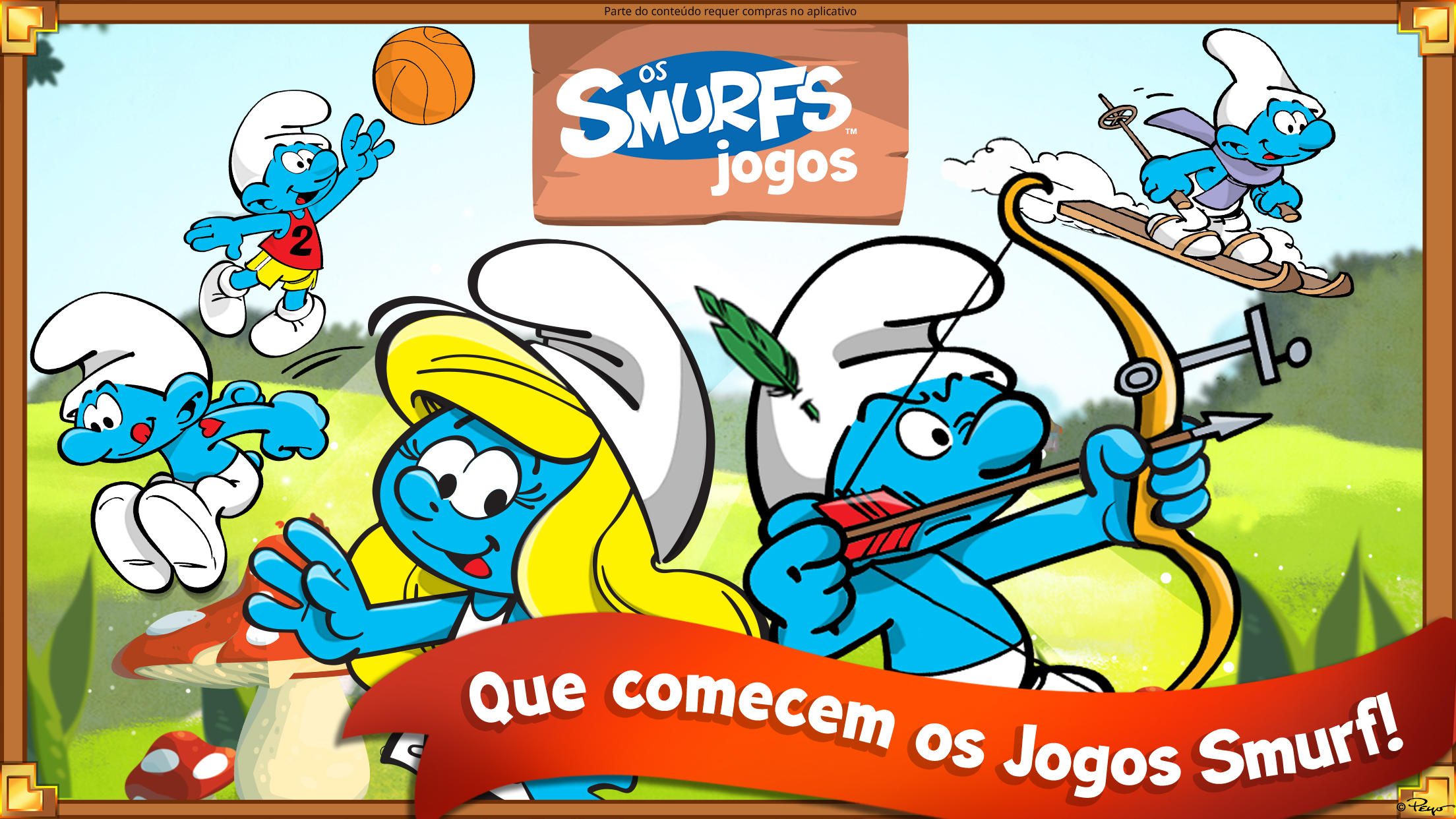 Captura de Tela do Jogo Os jobos Smurf