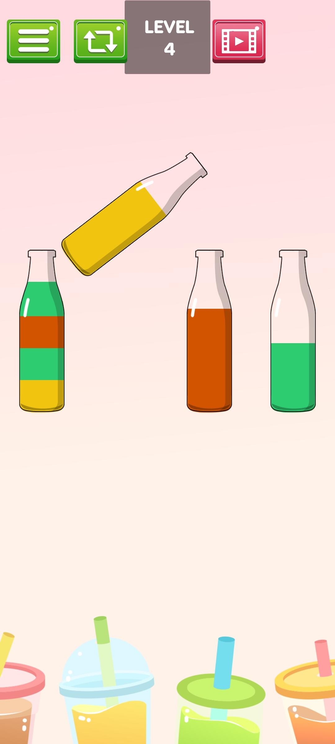 Water Color Bottle Game Screenshot