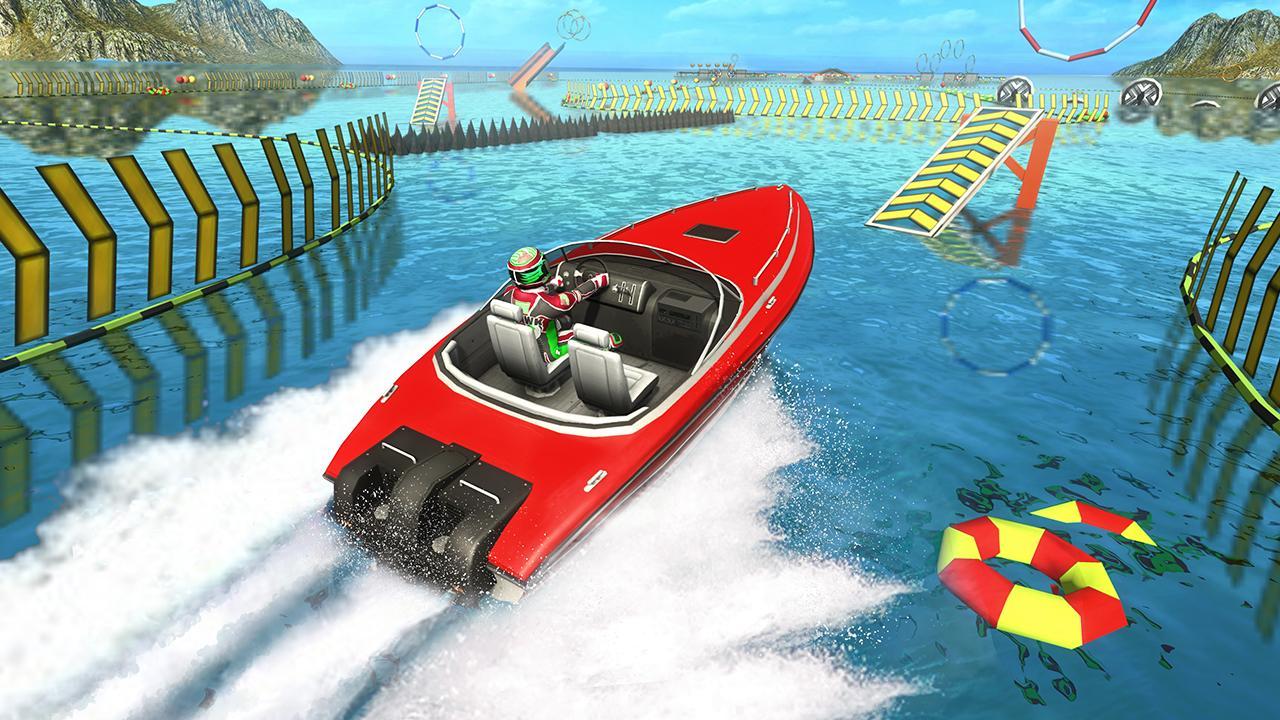 Speed Boat Stunts: Water Surfer Racing Games Game Screenshot