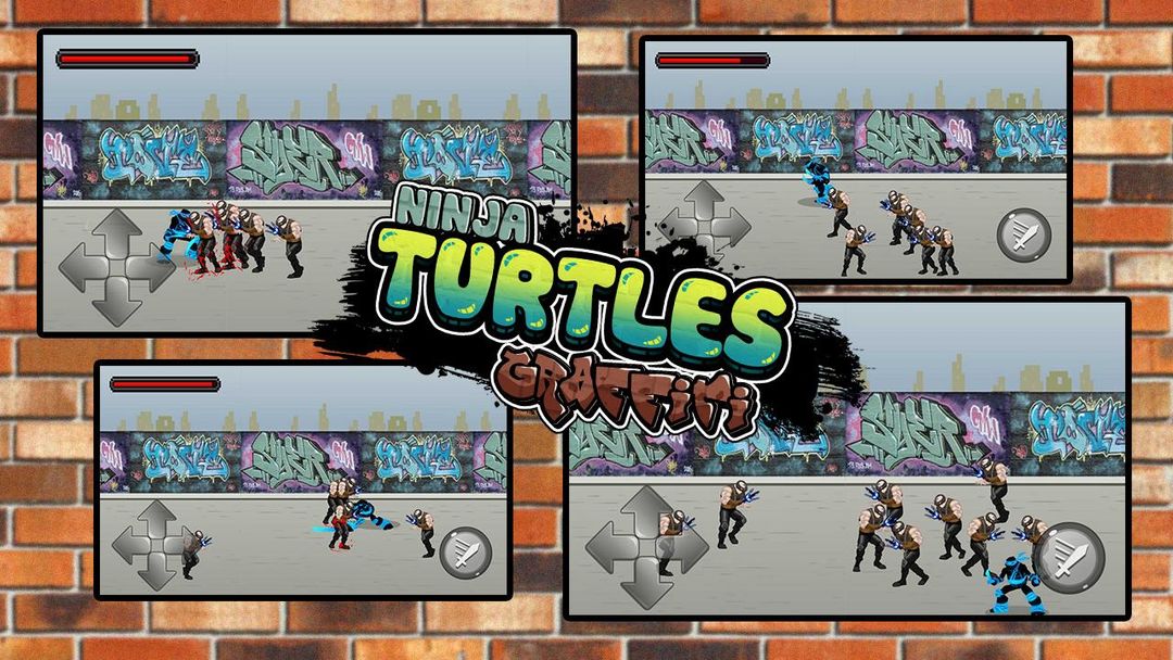 Screenshot of Turtles Ninja Graffiti Fight