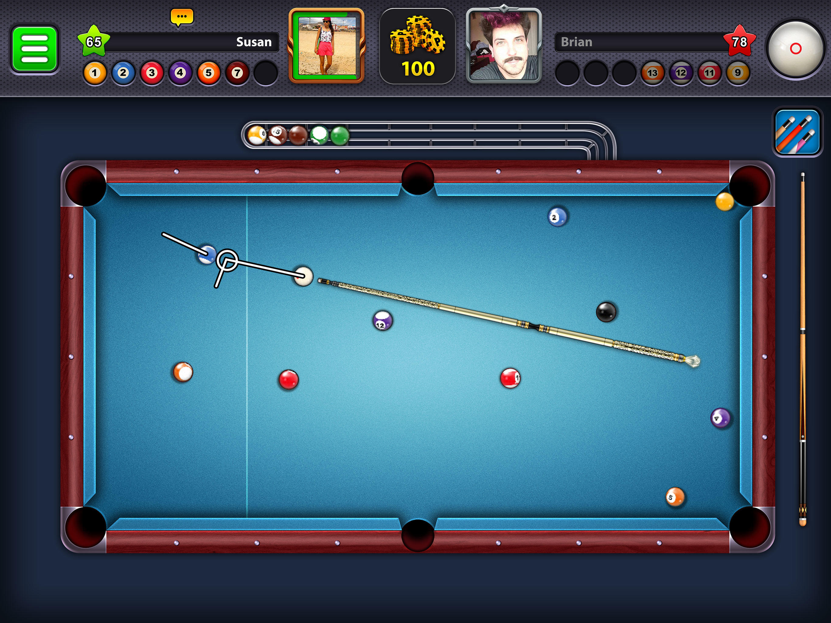 Captura de Tela do Jogo 8 Ball Pool