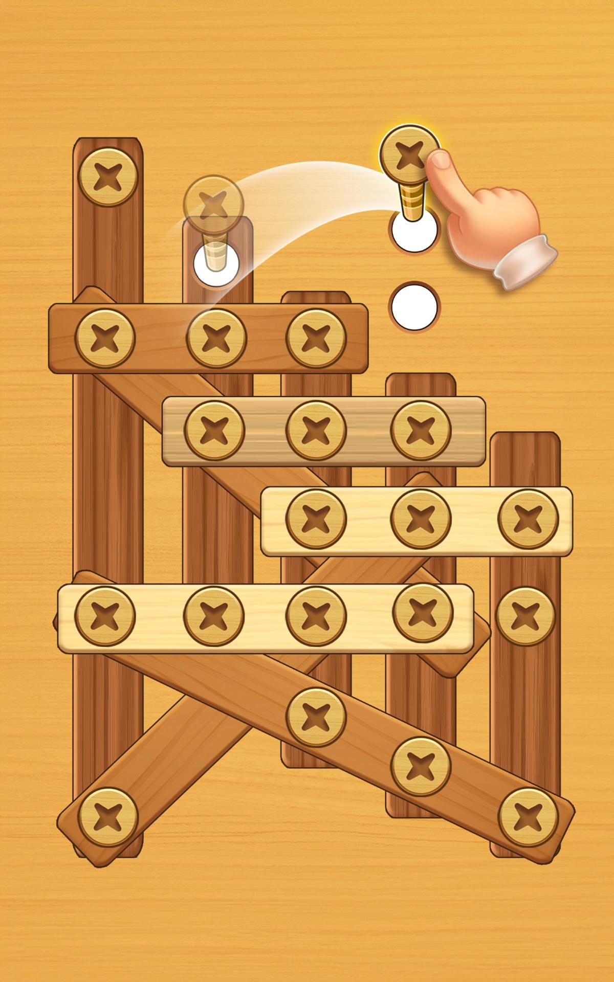Screw Puzzle: Wood Nut & Bolt ภาพหน้าจอเกม