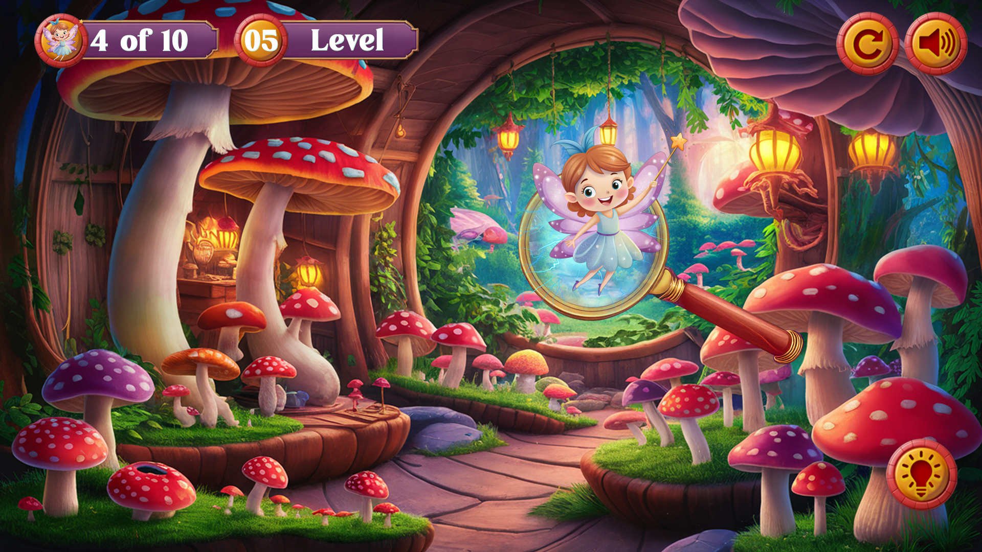 Hidden Object Mushroom Fairy 게임 스크린샷