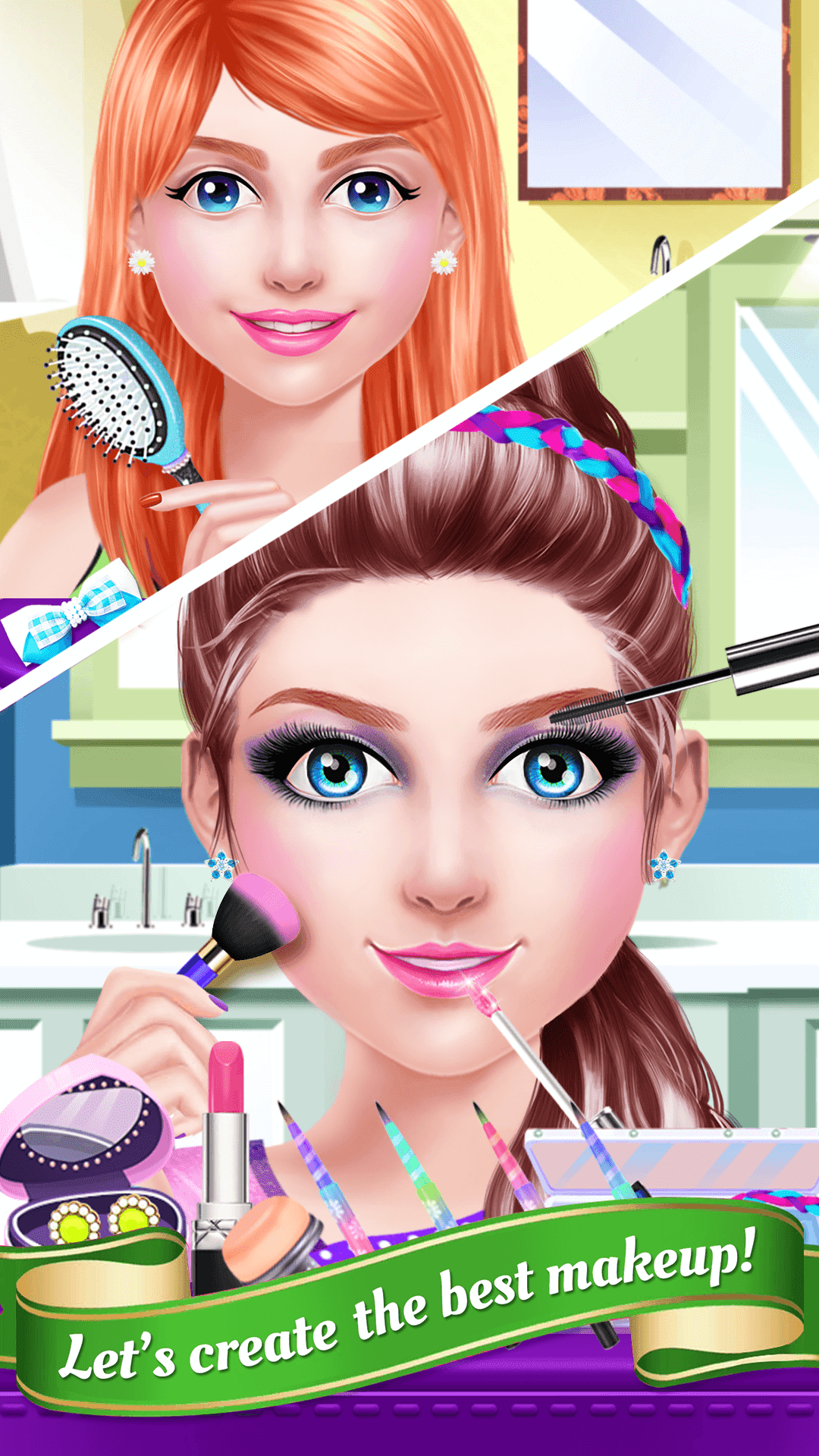 All Star Gymnastics Girl Salon Game Screenshot