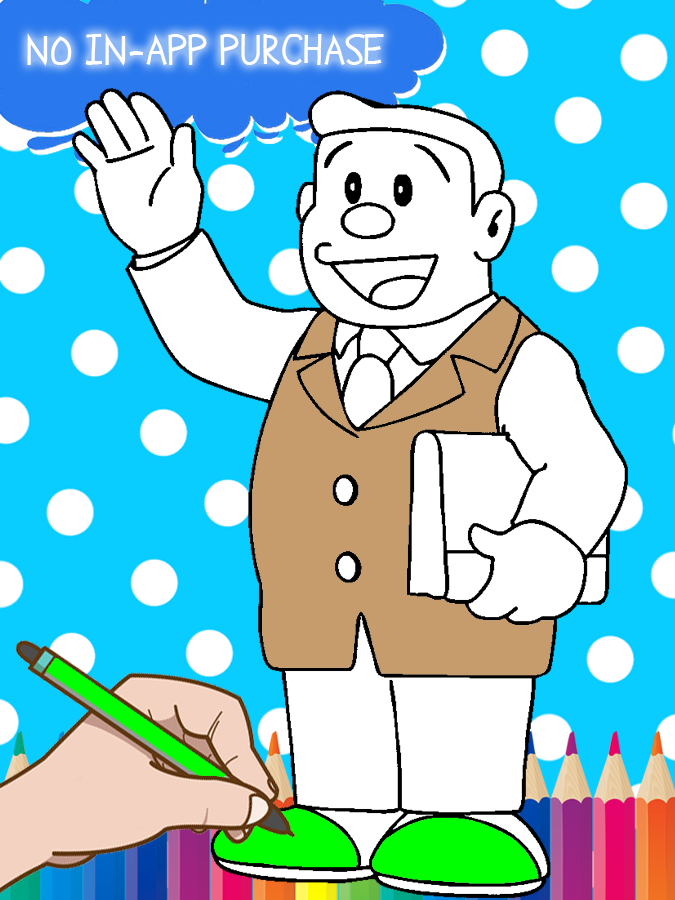 Screenshot of Nobita Super Heroes Coloring