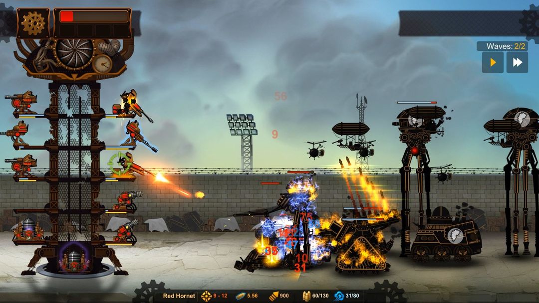 Steampunk Tower 2 Defense Game screenshot game