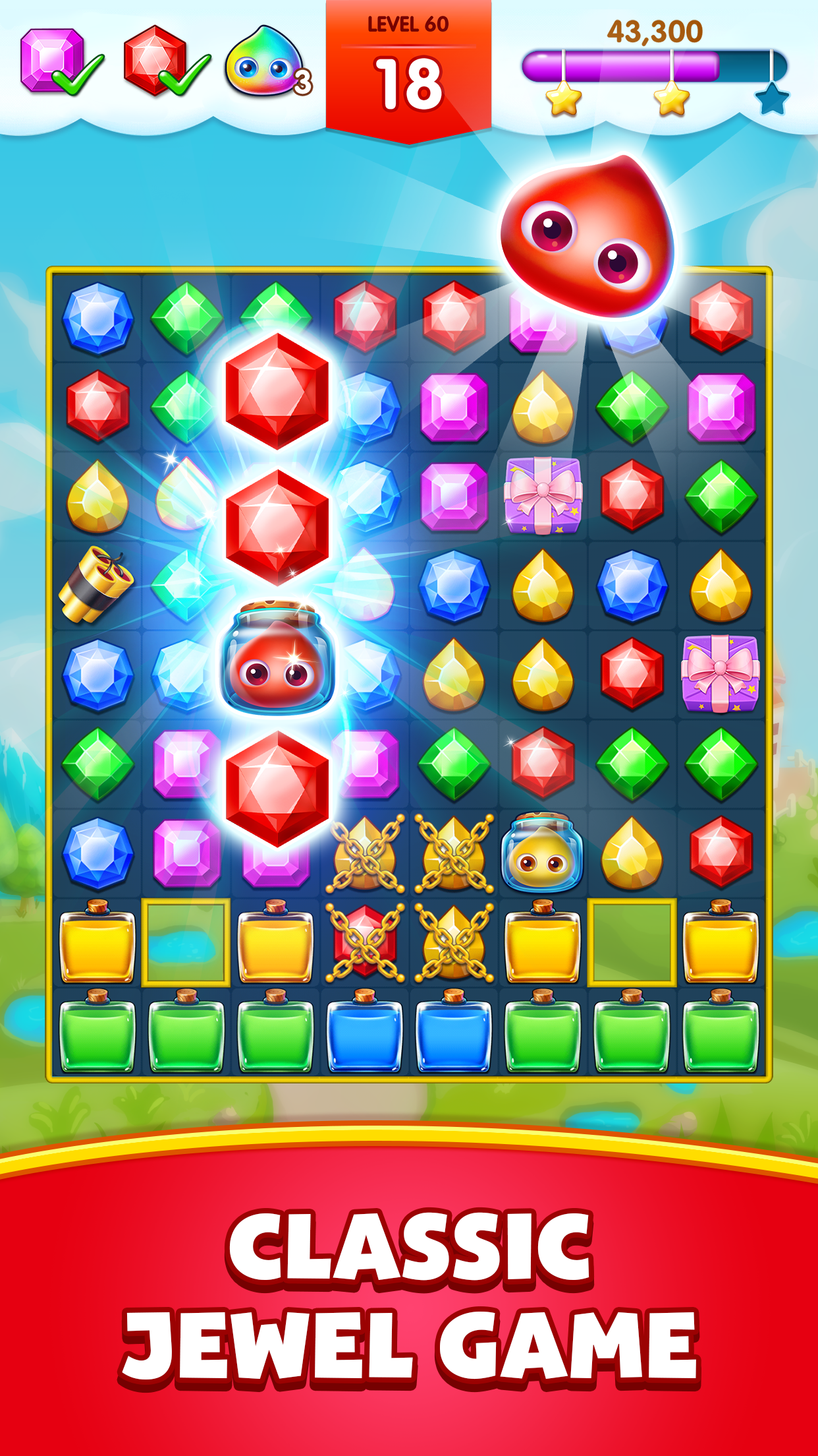 Screenshot 1 of Jewels Legend - Cocokkan 3 Puzzle 2.91.3