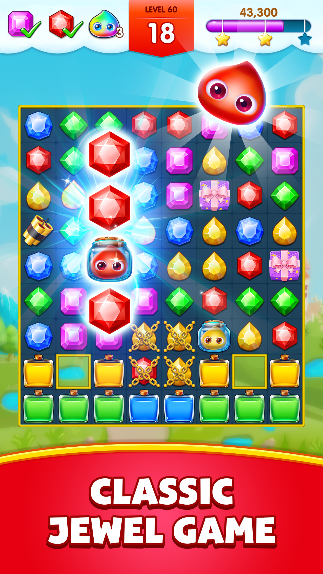 Скриншот игры Jewels Legend - Match 3 Puzzle