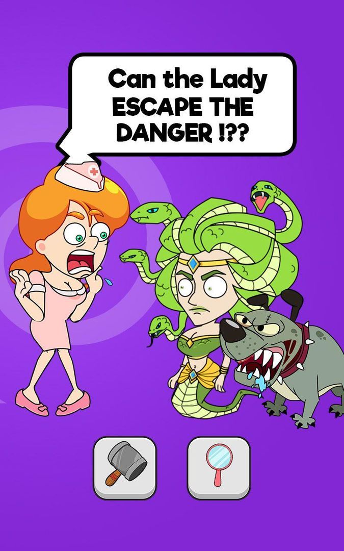 Screenshot of Save The Lady - Trivia Questions - Brain Teasers